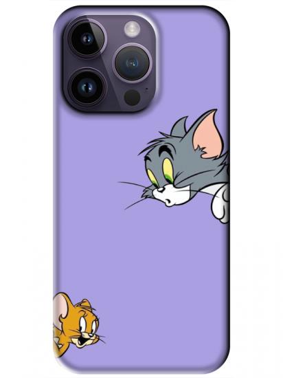 iPhone 14 Pro Tom And Jerry Lila Telefon Kılıfı