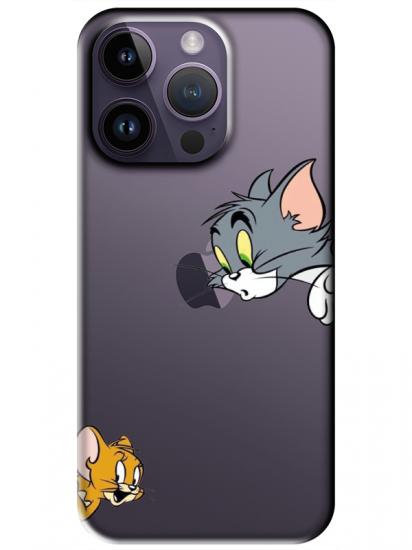 iPhone 14 Pro Tom And Jerry Şeffaf Telefon Kılıfı