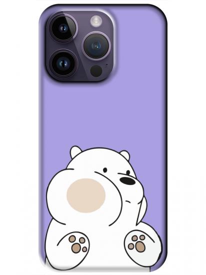 iPhone 14 Pro Panda Lila Telefon Kılıfı