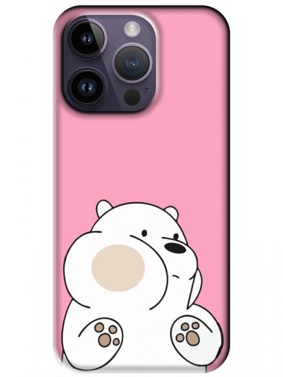 iPhone 14 Pro Panda Pembe Telefon Kılıfı