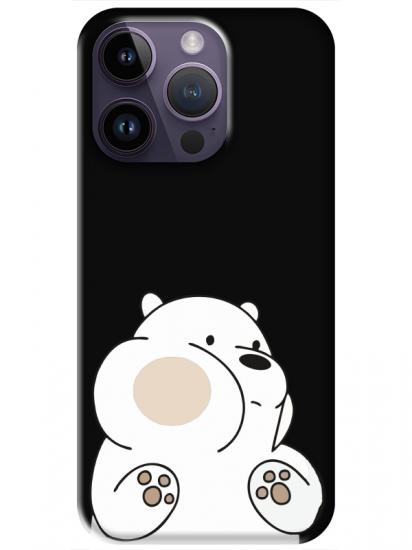 iPhone 14 Pro Panda Siyah Telefon Kılıfı