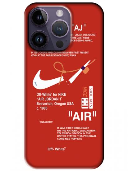 iPhone 14 Pro Nike Air Kırmızı Telefon Kılıfı