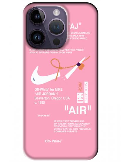 iPhone 14 Pro Nike Air Pembe Telefon Kılıfı