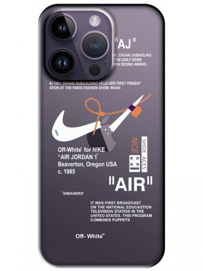 iPhone 14 Pro Nike Air Şeffaf Telefon Kılıfı