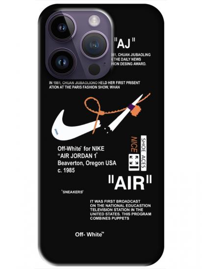 iPhone 14 Pro Nike Air Siyah Telefon Kılıfı