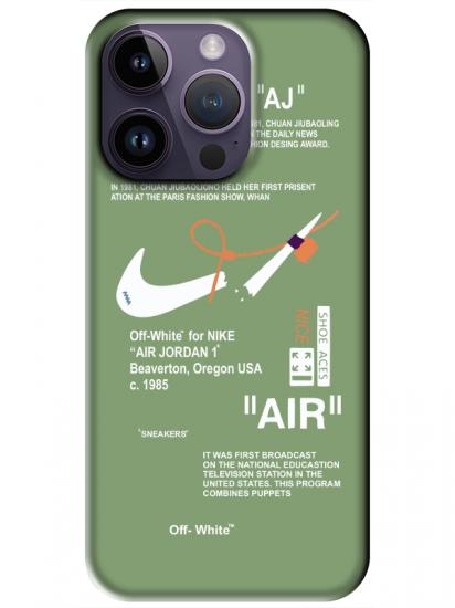 iPhone 14 Pro Nike Air Yeşil Telefon Kılıfı