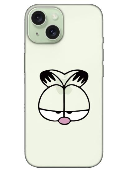 iPhone 15 Plus Garfield Şeffaf Telefon Kılıfı