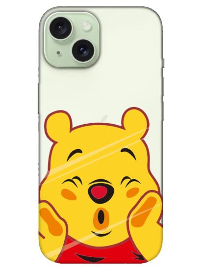 iPhone 15 Plus Winnie The Pooh Şeffaf Telefon Kılıfı