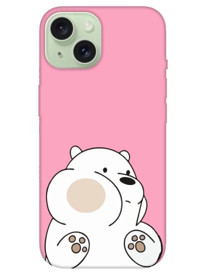 iPhone 15 Panda Pembe Telefon Kılıfı