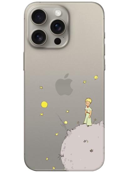 iPhone 15 Pro Küçük Prens Şeffaf Telefon Kılıfı