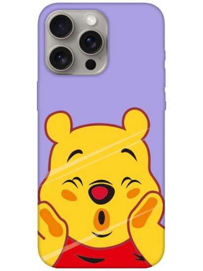 iPhone 15 Pro Max Winnie The Pooh Lila Telefon Kılıfı