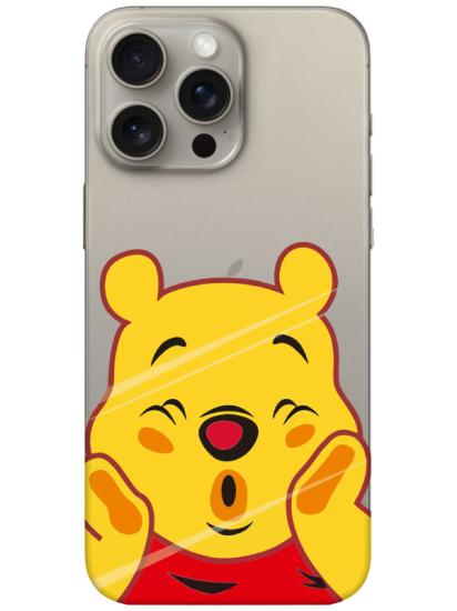 iPhone 15 Pro Max Winnie The Pooh Şeffaf Telefon Kılıfı