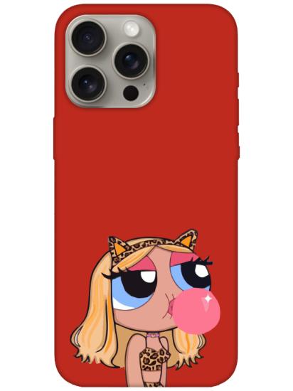 iPhone 15 Pro Powerpuff Girls Kırmızı Telefon Kılıfı