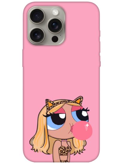 iPhone 15 Pro Powerpuff Girls Pembe Telefon Kılıfı