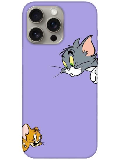 iPhone 15 Pro Tom And Jerry Lila Telefon Kılıfı