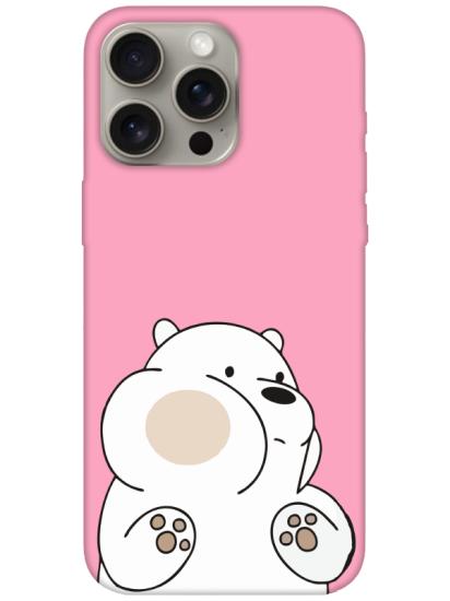 iPhone 16 Pro Panda Pembe Telefon Kılıfı