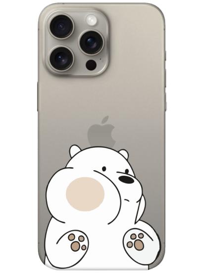 iPhone 16 Pro Panda Şeffaf Telefon Kılıfı