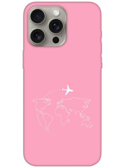 iPhone 15 Pro Face Art Pembe Telefon Kılıfı