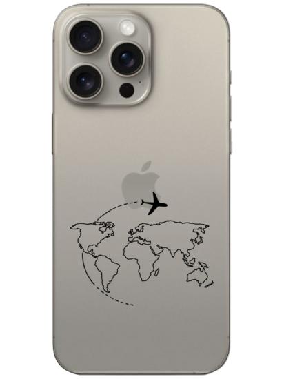 iPhone 15 Pro Face Art Şeffaf Telefon Kılıfı