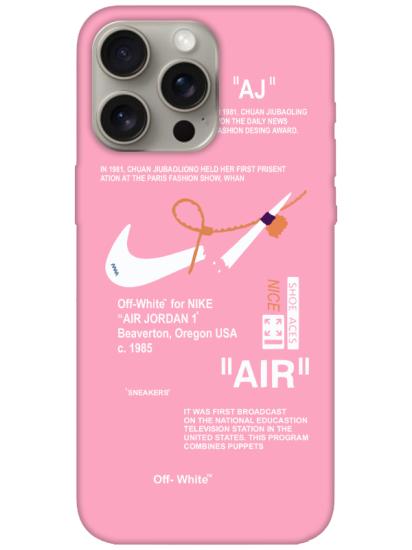 iPhone 15 Pro Nike Air Pembe Telefon Kılıfı