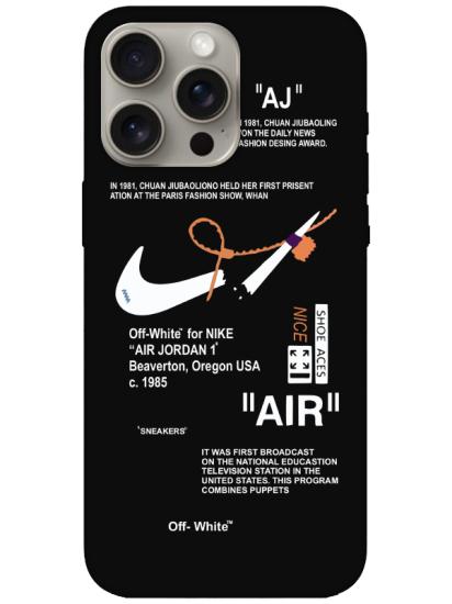 iPhone 15 Pro Nike Air Siyah Telefon Kılıfı