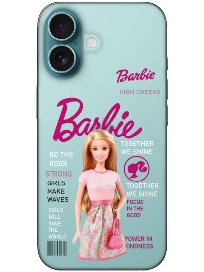 iPhone 16 Barbie Şeffaf Telefon Kılıfı