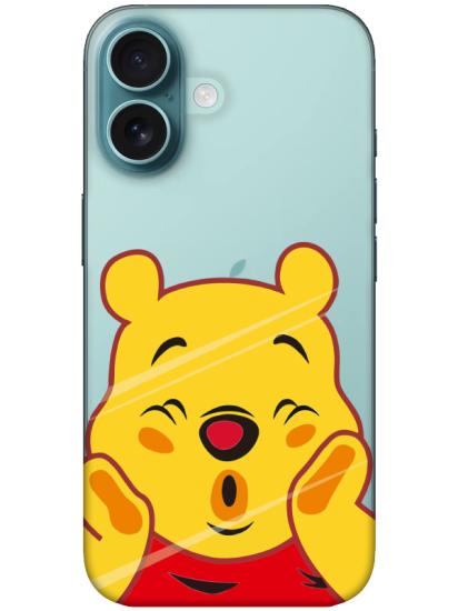 iPhone 16 Winnie The Pooh Şeffaf Telefon Kılıfı