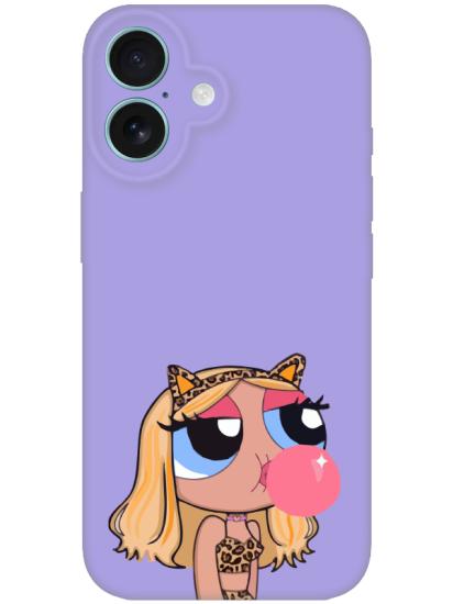 iPhone 16 Plus Powerpuff Girls Lila Telefon Kılıfı