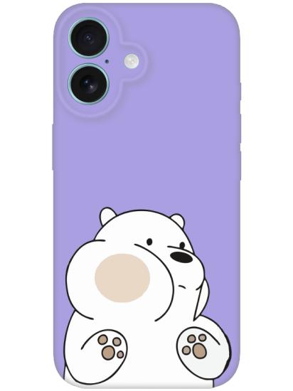 iPhone 16 Plus Panda Lila Telefon Kılıfı