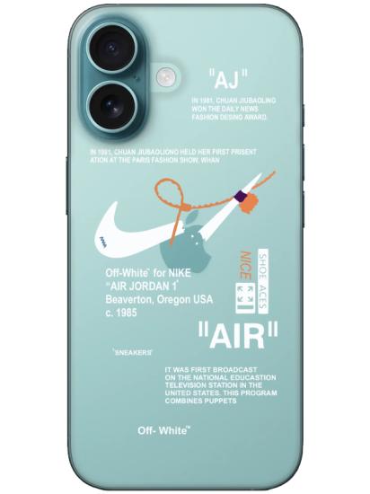 iPhone 16 Nike Air Şeffaf Telefon Kılıfı