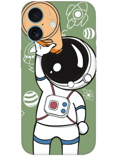 iPhone 16 Plus Astronot Yeşil Telefon Kılıfı