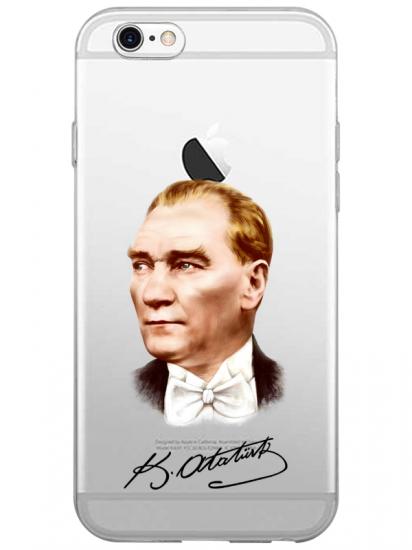 iPhone 6 Atatürk İmzalı Şeffaf Telefon Kılıfı