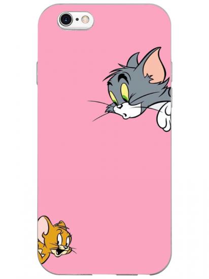 iPhone 6 Tom And Jerry Pembe Telefon Kılıfı