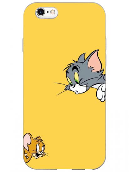 iPhone 6 Tom And Jerry Sarı Telefon Kılıfı