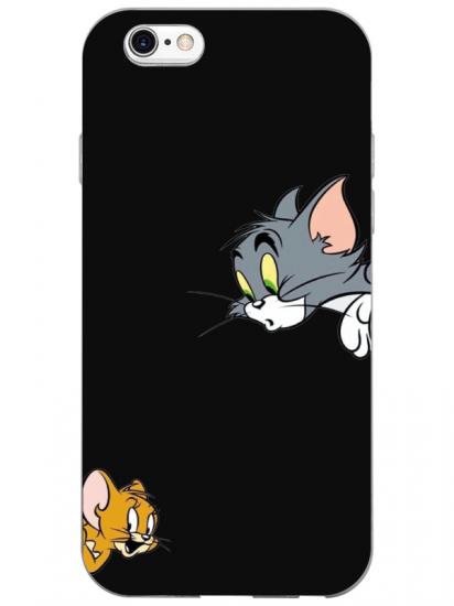 iPhone 6 Tom And Jerry Siyah Telefon Kılıfı