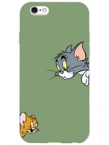 iPhone 6 Tom And Jerry Yeşil Telefon Kılıfı