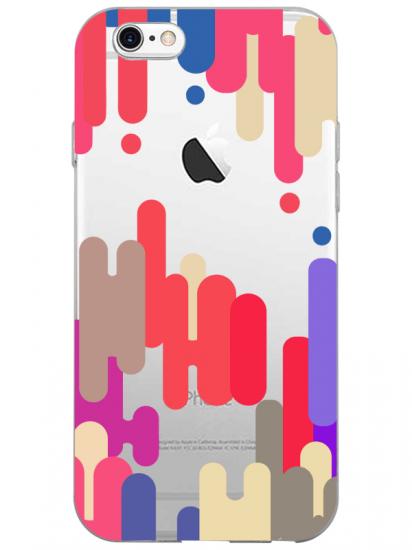 iPhone 6 Pop Art Şeffaf Telefon Kılıfı