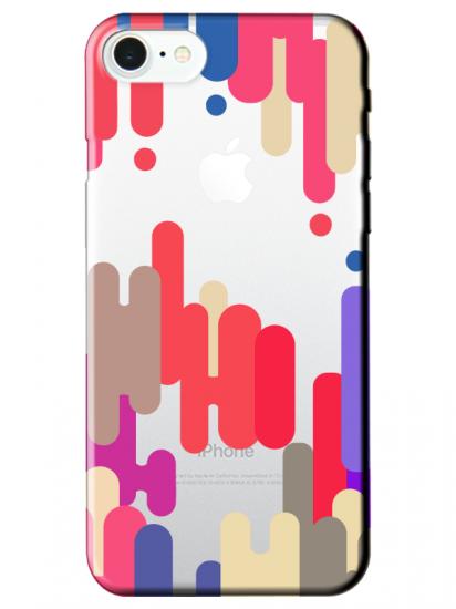 iPhone 7 Pop Art Şeffaf Telefon Kılıfı