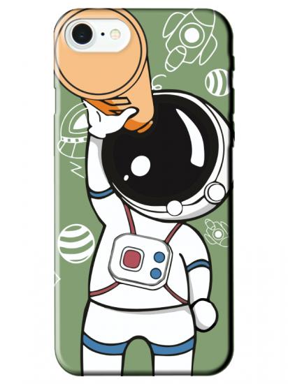 iPhone 7 Astronot Yeşil Telefon Kılıfı