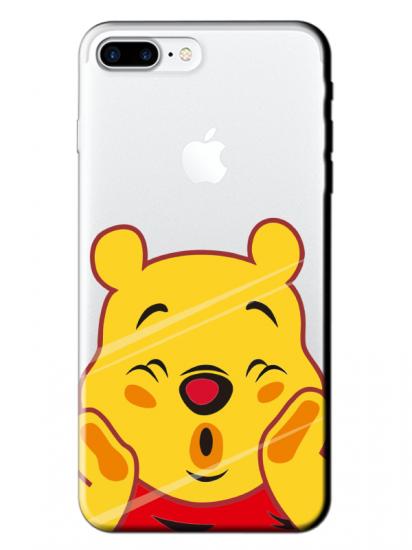 iPhone 7 Plus Winnie The Pooh Şeffaf Telefon Kılıfı