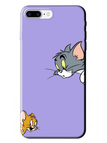 iPhone 7 Plus Tom And Jerry Lila Telefon Kılıfı