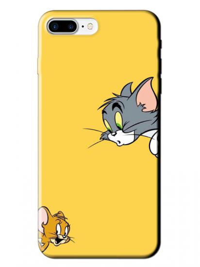 iPhone 7 Plus Tom And Jerry Sarı Telefon Kılıfı