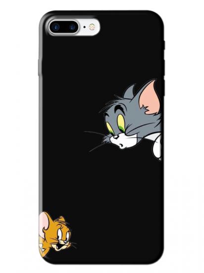 iPhone 7 Plus Tom And Jerry Siyah Telefon Kılıfı