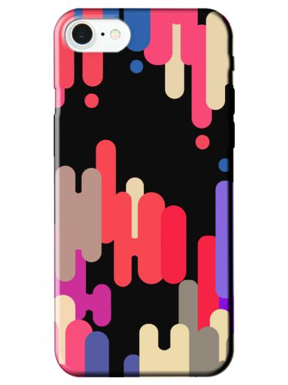 iPhone 8 Pop Art Siyah Telefon Kılıfı