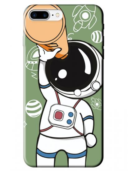 iPhone 8 Plus Astronot Yeşil Telefon Kılıfı