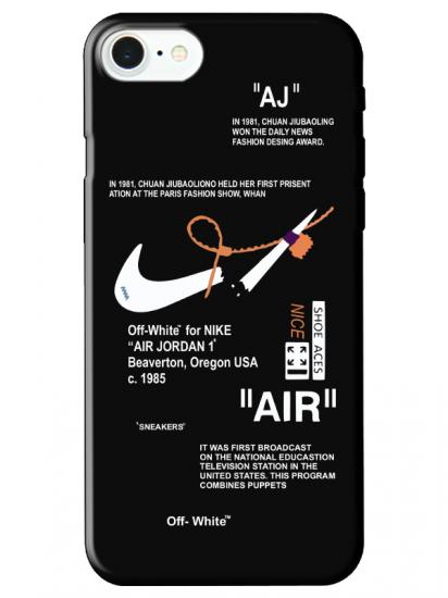 iPhone SE 2020 Nike Air Siyah Telefon Kılıfı