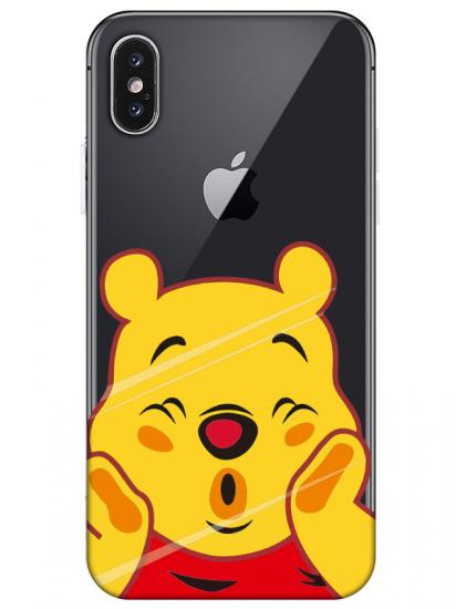 iPhone X Winnie The Pooh Şeffaf Telefon Kılıfı