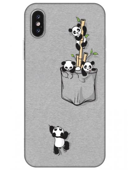 iPhone X Panda Telefon Kılıfı