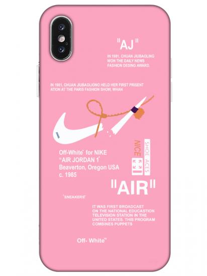 iPhone X Nike Air Pembe Telefon Kılıfı