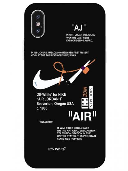 iPhone X Nike Air Siyah Telefon Kılıfı